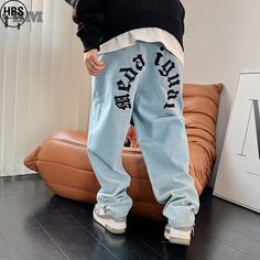 Y2k Embroidery, Vintage Baggy Jeans, Jeans Streetwear, Trousers Men, Casual Cargo Pants, Black Men Street Fashion, Cargo Pants Outfit, Streetwear Jeans, Custom Jeans