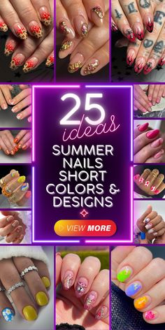 Ombre Summer Nails 2024: A Gradient Twist to Elevate Your Look - woman-trend.com Short Nail Colors, Logo Design For Boutique, Ombre Summer Nails, Summer Nails Short, Colorful Combinations, Natural Nail Shapes, Summer Nails Colors Designs, Summer Nails 2024, Bright Nail Designs