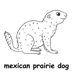 simple prairie dog drawing