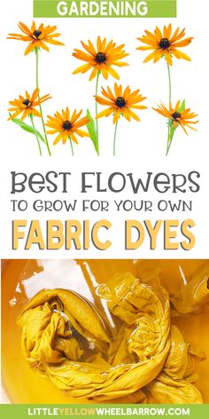 the best flowers to grow for your own fabric dyes