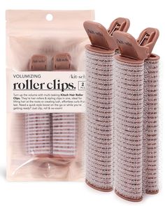 Kitsch Instant Volumizing Hair Clips for Women - Hair Roller Clips with Roller | Clip for Hair Volume & Curl | Easy to Use Volume Hair Clips for Root Lift of All Hair Type | Curl Clips, 2 Pcs ACHIEVE NATURAL VOLUMINOUS HAIR: Kitsch introduces its hair volumizing clips to give you that volume and curl that you've always dreamt of! This hair tool is made to lift hair roots and give you that natural hair volume and curl all day. SAY GOODBYE TO HEAT DAMAGE: Unlike heat tools for volumizing hair, this hair volumizer with clips is designed to give you that natural volume without the potential damage due to extensive exposure to heat. Create volume at your crown and curls anywhere that lasts the whole day without drying out your hair! EXPERTLY DESIGNED FOR YOU: This hair rollers for volume featur Hair Cut To Add Volume To Crown, Short Curly Hair Styling Tools, Short Blonde Hair Styling Tools, No Heat Hair Tools, Boho Hair Tools, Curly Hair Cuts Styling Tools, Hair Extensions Clips For Short Hair, Older Women Hair Accessories, Hair Curlers Iron