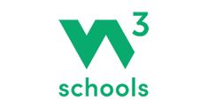 the logo for w3 schools, which is green and has three arrows pointing in different directions