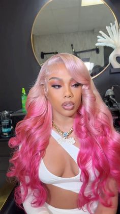 Lace Wigs Styles, Glamour Hair, 13x4 Lace Front Wig, Creative Hair Color, Dyed Hair Inspiration, Hair For Women, Frontal Hairstyles, Pretty Hair Color