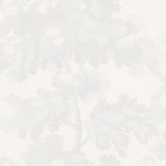 a white wallpaper with trees on it