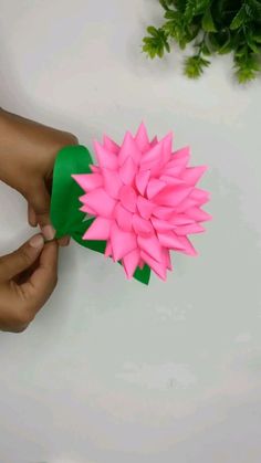 Tapu's CRAFT | Easy And Beautiful Paper Flower Decoration ideas 💐 Handmade paper flower making tutorial / Home Decor Idea #papercraft #paperflower… | Instagram Wool Crafts Diy, 3d Paper Flowers, How To Make Rose, Paper Flower Art, Preschool Arts And Crafts