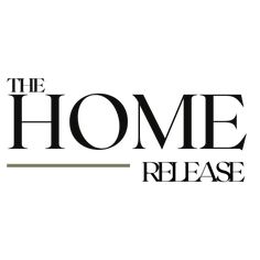 the home release logo on a white background