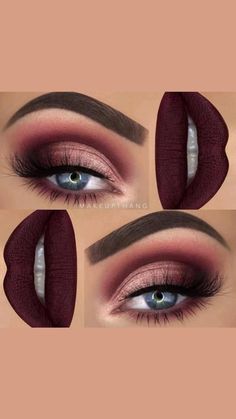 Spooky Wedding Makeup, Maroon Matte Lipstick, Maquillage Kylie Jenner, Make Up Diy, Matte Lipstick Shades, Makeup Inspired