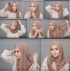 Model Hijab, Bentuk Alis, Tutorial Hijab Pashmina, Simple Hijab Tutorial, Style Tutorial, Simple Hijab, Muslim Style, Hijab Style Tutorial, Pashmina Hijab Tutorial