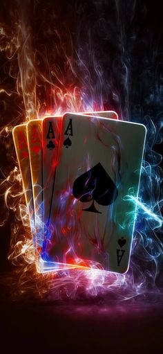 Black Poker Cards Wallpaper, Image Illusion, Tipografi 3d, Cool Galaxy Wallpapers, Disney Character Drawing, Ace Card, Galaxies Wallpaper, Awesome Wallpapers, Iphone Wallpaper Hd Nature