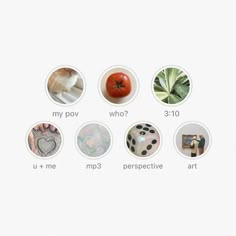 an image of different things that are in the same circle on a white background, including tomatoes and other vegetables