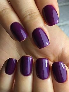 Purple Nail Art Designs, French Pedicure, Gel Pedicure, Purple Nail Art, Powder Manicure, Purple Nail Polish, Square Nail Designs, Purple Nail Designs, Short Square Nails