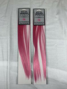 New Hot Topic Color Fiend Clip-In Synthetic Hair Extensions Pink Lot of 2. Two packages of two extensions, 4 extensions total. Condition is New with tags. Shipped with USPS First Class Package. Pink Hair Streaks, Pink Hair Extensions, Pink Streaks, Magenta Hair, Pink Hair Clips, Colored Hair Extensions, Haircut Pictures, Hair Streaks, Hair Extentions