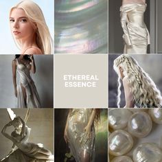 Ethereal essence moodboard Ethereal Soft Dramatic, Ethereal Essence Hair, Etheral Aethstetic Outfit, Ethereal Essence Makeup, Classic Ethereal Essence, Romantic Ethereal Essence, Ethereal Style Essence, Ethereal Look, Fatima Aesthetic