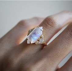 Character Accessories, Alt Wedding, Wifey Material, Cute Engagement Rings, Pretty Princess, Dream Engagement Rings, Wedding Vibes, Moonstone Jewelry, Dream Ring