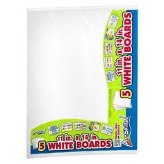 white board with 5 different types of boards