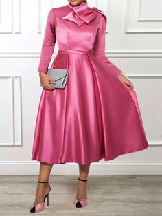 An exclusive offer for you——Affordable prices at Stylewe store, SPU: 18DR135E9F, Color: As Picture, Pattern:Plain, Elasticity:Medium Elasticity. Ladies Designer Dresses, Cogic Church Dresses, Plain Gown Styles, Long Party Dresses Classy, Wedding Sponsors, Clothes For Church, Modest Dresses For Church, Modest Spring Dresses, Lady Suits