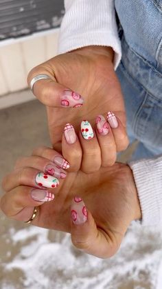 Boating Pics, Pink Design Nails, Nail Appointment, Sock Set, Retro Nails, Valentine Nail Art, Classy Acrylic Nails, Neutral Nails