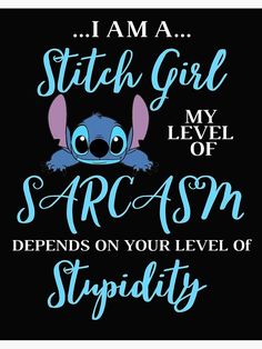 i am a stitch girl my level of srr asm