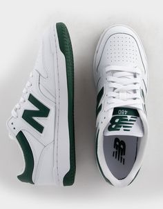 NEW BALANCE 480 Shoes - WHT/GREEN | Tillys New Balance Shoes Men, Snicker Shoes, Iconic Aesthetic, Photographie Indie, Classy Outfits Men, Clothing Trends, Hype Shoes, Cool Outfits For Men, Aesthetic Shoes