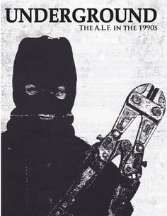 an advertisement for underground the all in the 1990s with a person holding a pair of scissors