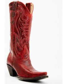 Old Gringo Women's Agujas Western Fashion Booties - Snip Toe | Sheplers Red Cowgirl Boots, Red Cowboy Boots, Womens Cowgirl Boots, Christmas Boots, Boot Barn, Cowgirl Chic, Red Boots, Cowboy Boots Women, Heel Caps