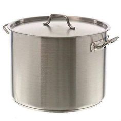 Update International Stock Pot Update International 40 qt. Stock Pot Hungarian Chicken Paprikash, Chicken Paprikash, Induction Cookware, Pasta Pot, Kitchen Company, Stock Pots, Steel Gifts, Stock Pot, Professional Kitchen