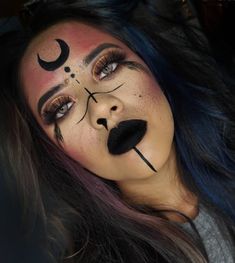 Spells And Spirits Witch Makeup Ideas Purple And Black Witch Makeup, Womens Witch Makeup, Fantasy Witch Makeup, Hecate Goddess Makeup, Dead Witch Makeup, Cosmic Witch Makeup, Cute Witchy Makeup, Creepy Carnival Makeup, Occult Makeup