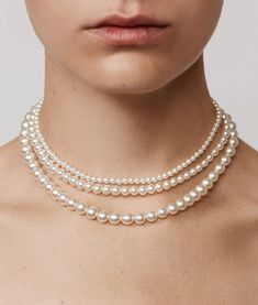 Louise Pearl Necklace Swarovski Pearl Necklace, Everyday Necklace, Tennis Necklace, Swarovski Pearls, Everyday Earrings, Gemstone Bracelet, Formal Dress, Stretch Bracelets, Necklaces Bracelets