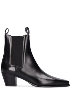 50mm Heel. Leather upper. Front and back pull loops. Side elastic inserts. Leather lining and insole. Leather sole Heeled Chelsea Boots, Suede Chelsea Boots, Ankle Boots Black, Socks And Heels, Chelsea Ankle Boots, Black Ankle Booties, Black Chelsea Boots, Brown Ankle Boots, Shoes Booties