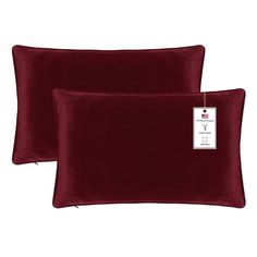 Enhance your living space with the sophistication and allure of these decorative pillow covers. Burgundy Pillow Covers, Burgundy Pillow, Burgundy Throw Pillow, Maroon Pillows, Maroon Throw Pillows, Dark Red Throw Pillows, Velvet Throw Pillows, Soft Velvet, Online Home Decor Stores