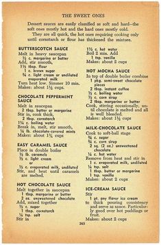 an old recipe for hot chocolate sauce