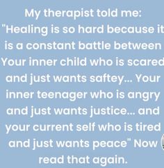 Quotes Surviving, Interesting Perspective, My Therapist, Mental Health Facts, Mental Health Therapy, Emotional Awareness, Mental And Emotional Health, Healing Quotes, Inner Child