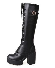 Platform Thigh High Boots, Knee High Boots Platform, High Boots Platform, Platform Knee High Boots, Heavy Duty Boots, Demonia Boots, Goth Boots, Boots Platform, Black Platform Boots