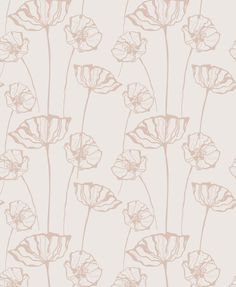 an image of a flower pattern on a wallpaper background in brown and beige colors