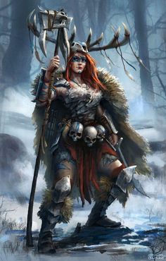 Barbarian Woman, Dragon Tattoos, Art Manga, Fantasy Warrior, Fantasy Rpg, Medieval Fantasy, Fantasy Artwork, Character Portraits, Larp