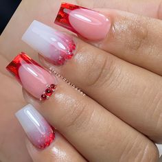 Sweet 16 Nails, Lipstick Kit, Ombre Nail Designs, Trendy Nail Art, Acrylic Nails Coffin Short, Uñas Acrilicas, Short Acrylic Nails Designs, Acrylic Nails Coffin, Short Acrylic Nails