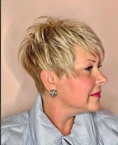 37 Trendiest Pixie Haircuts for Women Over 50 Stacked Pixie Haircut Over 50, Undercut Hair, Pixie Haircuts For Women, Pixie Cut With Undercut, Short Silver Hair, Haircuts For Women Over 50