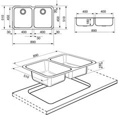 a drawing of a sink and stand with measurements