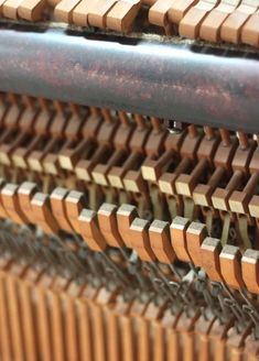 an old piano is being played by someone