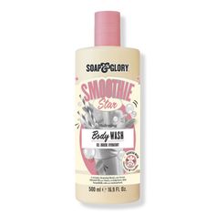 Feel like rubbing shoulders (and knees, and elbows) with the best? This nourishing, ultra-softening Soap & Glory Smoothie Star Body Wash conditions and deeply moisturizes skin. It's the next best thing to waking up to the smell of fresh baking! *Packaging may vary. Best Smelling Body Wash, Soap Glory, Baking Packaging, Oats And Honey, Shower Stuff, Hygiene Care, Soap And Glory, Organic Bath Products, Body Shower