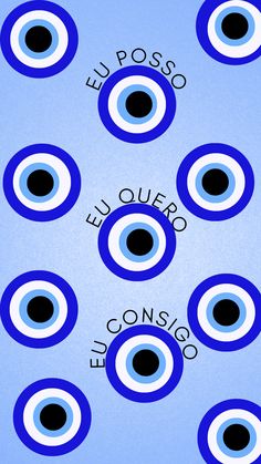 blue and black circles with the words elposso on them