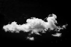 black and white photograph of clouds in the sky