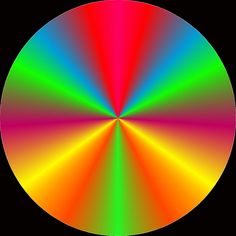 an image of a rainbow colored circle