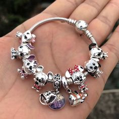 DISNEY HEROCROSS Alliance Mickey Mouse Minnie Plata De Ley 925 Silver Charms Beads Fit Pandora 925 Pandora Charm Bracelet Disney, Disney Pandora Bracelet Ideas, Pulsera Pandora Charms Ideas, Charms Pandora Disney, Pandora Bracelet Disney, Pandora Disney Bracelet, Pandora Disney Charms, Disney Pandora Bracelet, Charms Disney