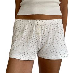 PRICES MAY VARY. ღ Material: Women y2k pajama boxer shorts are made of 5% cotton and 95% polyester, skin-friendly fabric, stretchy, light and breathable, soft to touch and comfortable to wear, keeping you relaxed all day long. ღ Design: Women y2k boxers pajama shorts, cute low rise pj shorts, elastic waistband, button front, solid color/ floral/ striped/ heart graphic print, sweet casual shorts, aesthetic print shorts, elastic waist shorts, wide leg lounge shorts, striped shorts underwear, loose Cute Short Sleepwear For Pajama Party, Casual Cotton Pajama Shorts For Bedtime, Cute Short Length Sleepwear For Pajama Party, Cute Cotton Short Sleepwear, Cute Cotton Sleepwear Short Length, Casual Pajama Shorts For Spring Bedtime, Casual Sleepwear With Built-in Shorts, Cotton Shorts For Summer Bedtime, Comfortable Summer Pajama Shorts For Bedtime