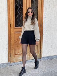 Casual Outfits Shorts, Fall Outfits Casual, Outfit Botas, Outfits Nyc, Outfits Shorts, Wardrobe Tips, Outfits Chic, Functional Fashion