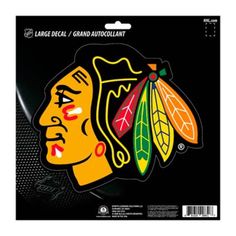 the chicago black hawks logo is shown in this image