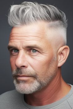 Men’s Hair, Older Mens Long Hairstyles, Silver Hair Men, Husband Hair, Bleached Hair Men, Gentleman Haircut, Fade Haircut Designs, Older Men Haircuts, Fade Hairstyle