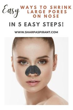 These 5 powerful steps will shrink your large pores on the nose for REAL! Remove Blackheads From Nose, Steaming Your Face, Poreless Skin, Face Steamer, Beauty Hacks Skincare, Home Beauty Tips