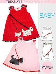 Dress Top Pattern, Toddler Dress Patterns, Baby Dress Pattern, Baby Bibs Patterns, Childrens Sewing Patterns, Girl Dress Pattern, Bib Pattern, Sewing Patterns Girls, Baby Dress Patterns